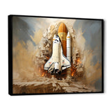 Abstract Space Shuttle Launch - Space Shuttle Canvas Wall Art