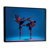 Two MMA Fighters Boxing I - Sport Boxer Canvas Wall Art