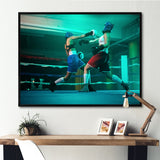 Female Boxers Boxing In The Gym - Sport Boxer Canvas Wall Art
