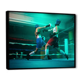 Female Boxers Boxing In The Gym - Sport Boxer Canvas Wall Art