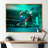 Female Boxers Boxing In The Gym - Sport Boxer Canvas Wall Art