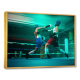 Female Boxers Boxing In The Gym - Sport Boxer Canvas Wall Art