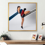Woman Enjoying Boxing - Sport Boxer Canvas Wall Art