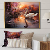 Mystic Dawns Swan - Swans Wall Art Prints