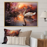 Mystic Dawns Swan - Swans Wall Art Prints