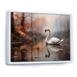 Swan In The Mist - Swans Wall Decor
