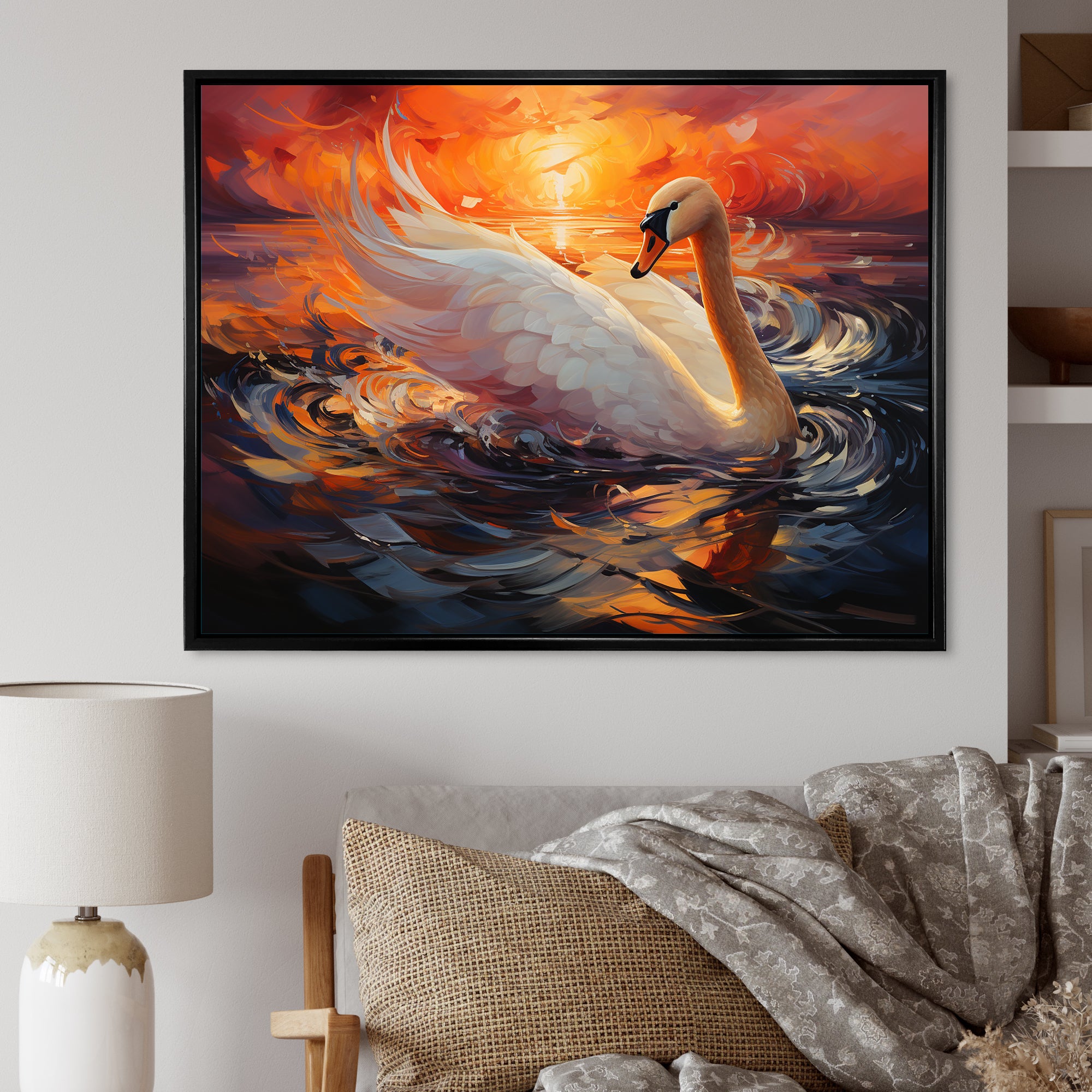 Swans Odyssey Beauty - Swans Bedroom Wall Art