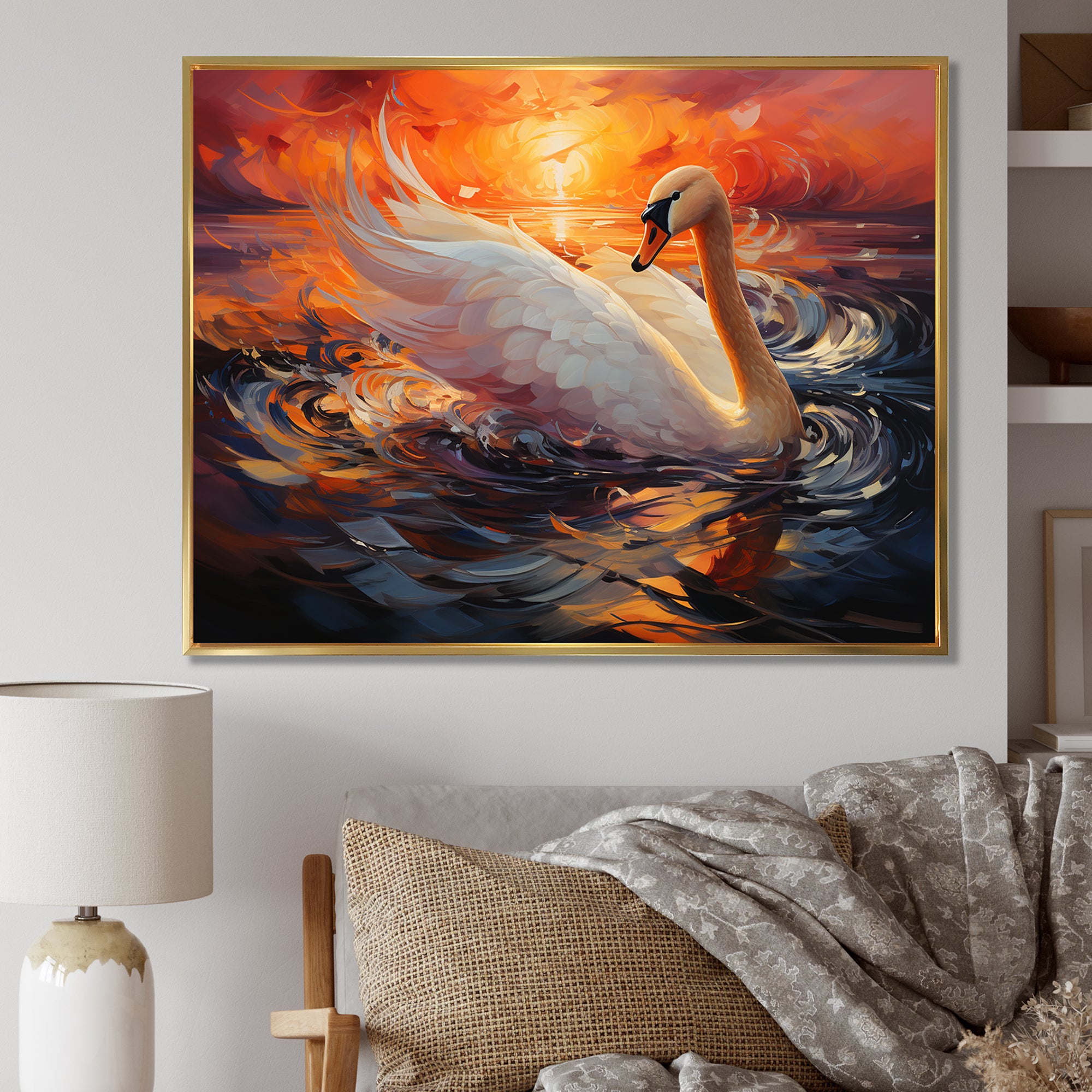Swans Odyssey Beauty - Swans Bedroom Wall Art