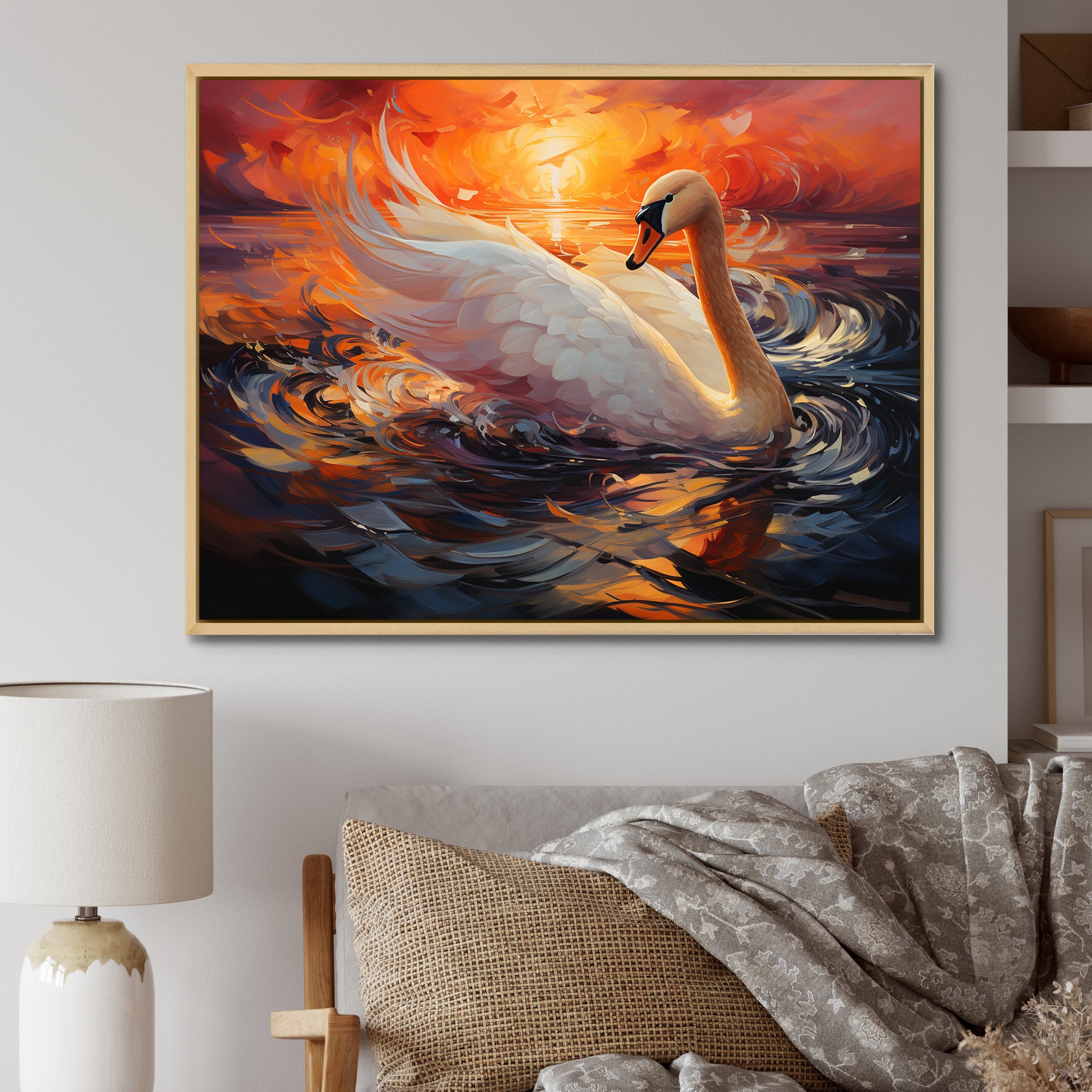 Swans Odyssey Beauty - Swans Bedroom Wall Art