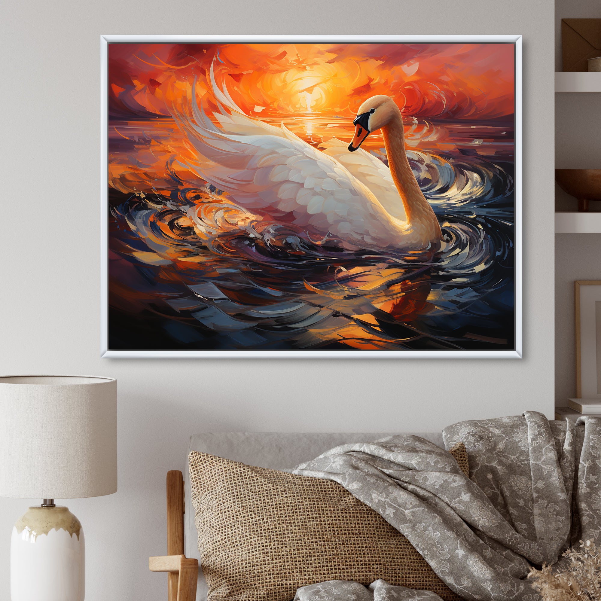 Swans Odyssey Beauty - Swans Bedroom Wall Art