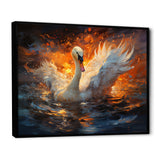Swans Voyage - Peach Swans Wall Art