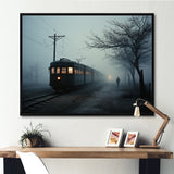Mystic Train Charm In Winter Photo - Train Canvas Wall Art