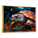 Abstract Aquatic Journey - Turtle Home Decor Art