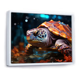 Abstract Aquatic Journey - Turtle Home Decor Art