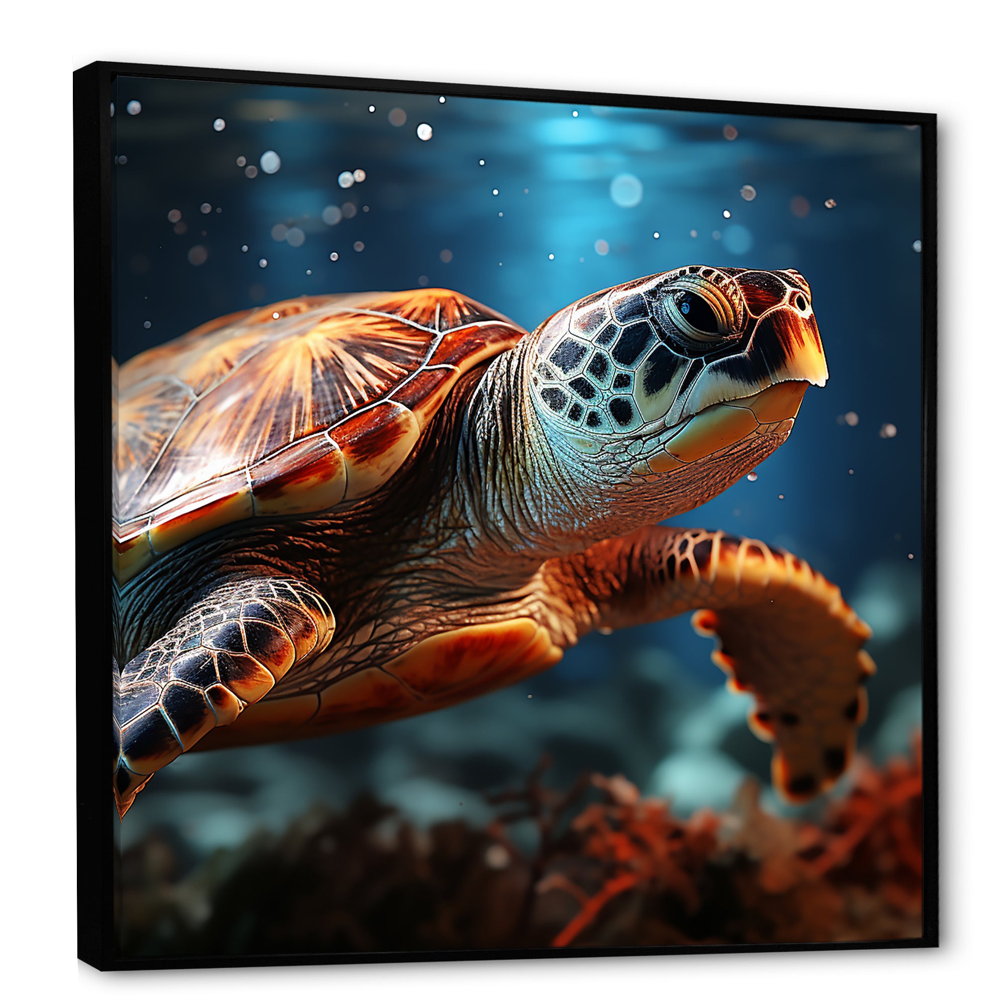 Abstract Harmony - Turtle Bedroom Wall Art