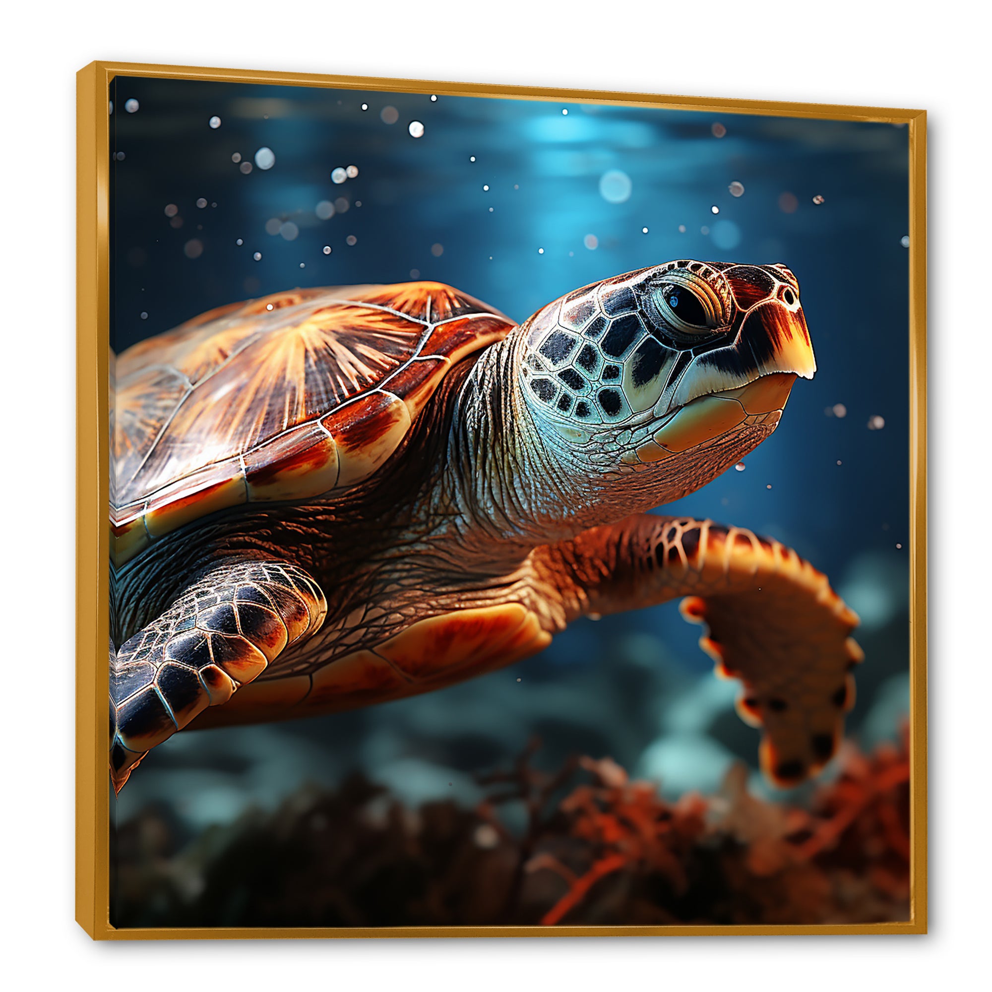 Abstract Harmony - Turtle Bedroom Wall Art