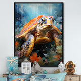 Abstract Representation Of A Turtles Harmony - Turtle Wall Decor