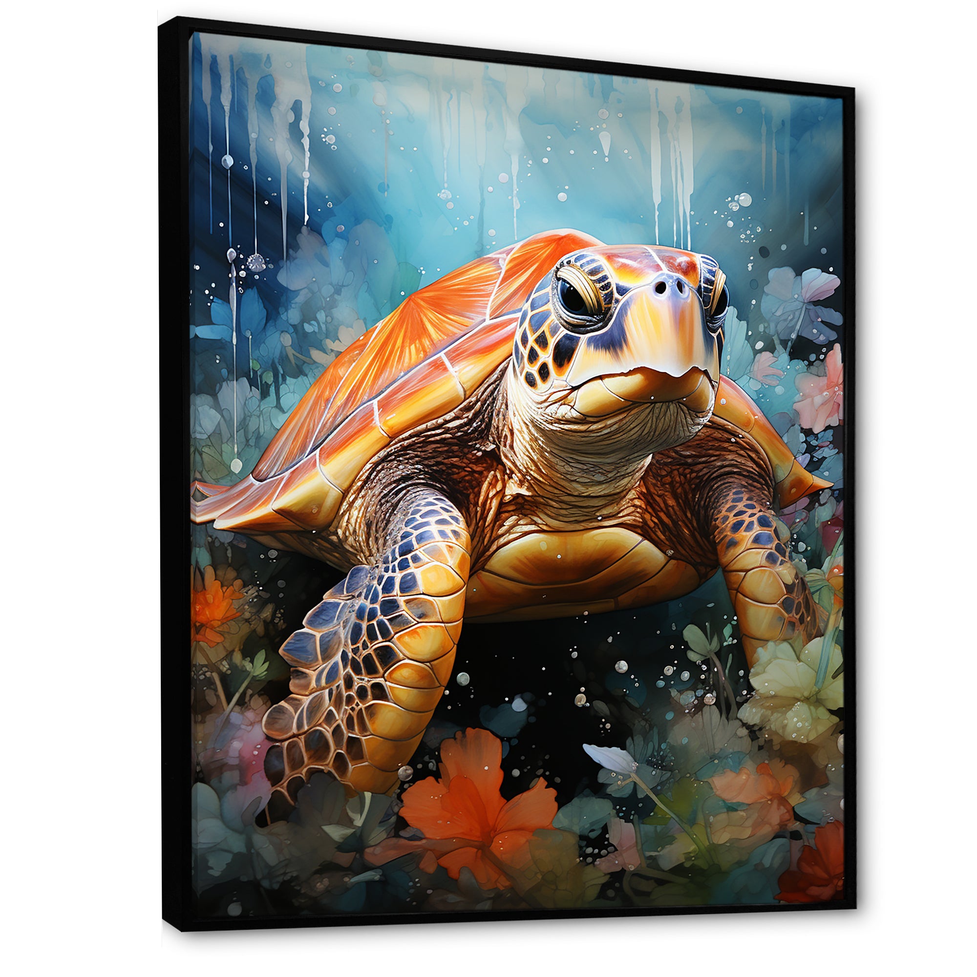 Abstract Representation Of A Turtles Harmony - Turtle Wall Decor
