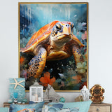 Abstract Representation Of A Turtles Harmony - Turtle Wall Decor