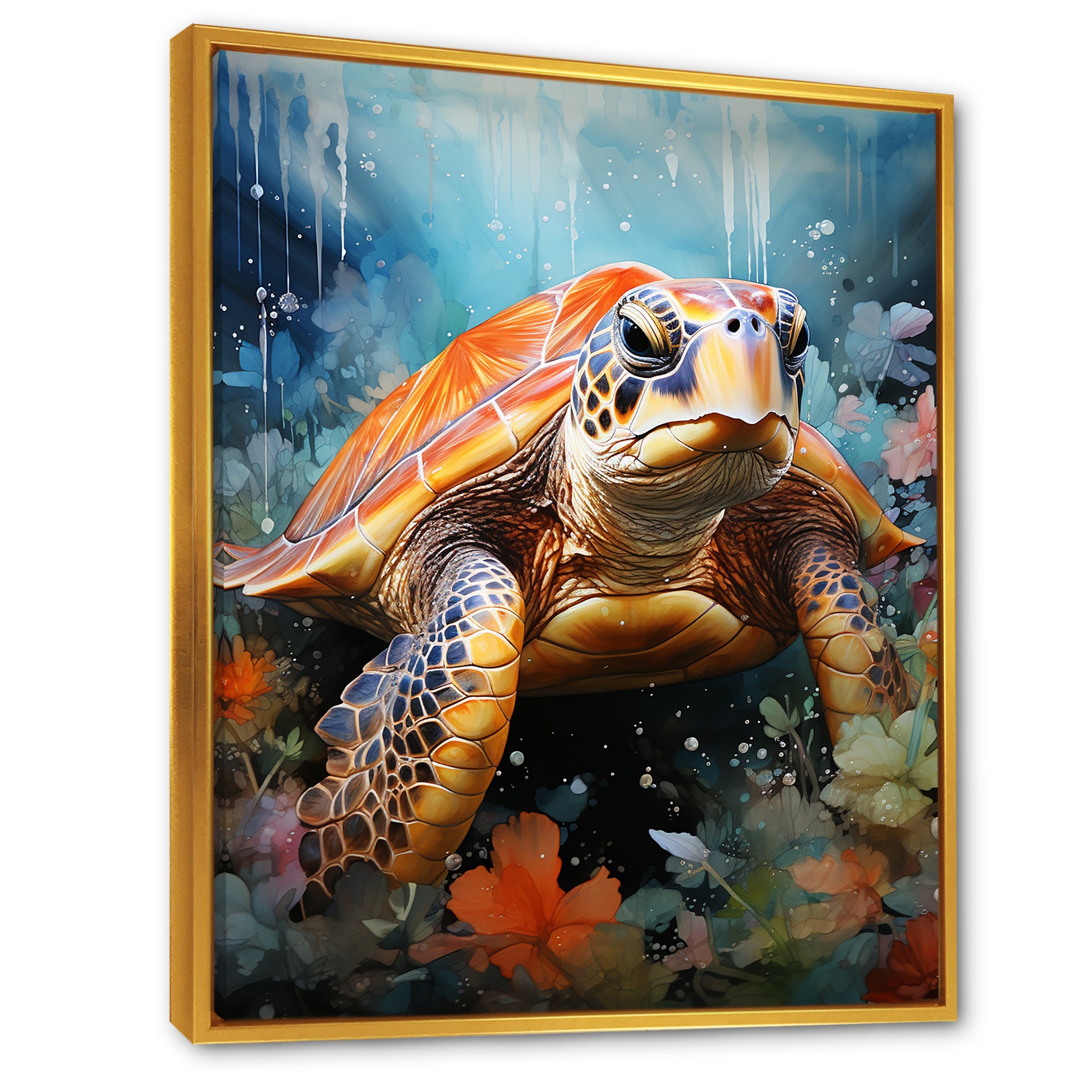 Abstract Representation Of A Turtles Harmony - Turtle Wall Decor