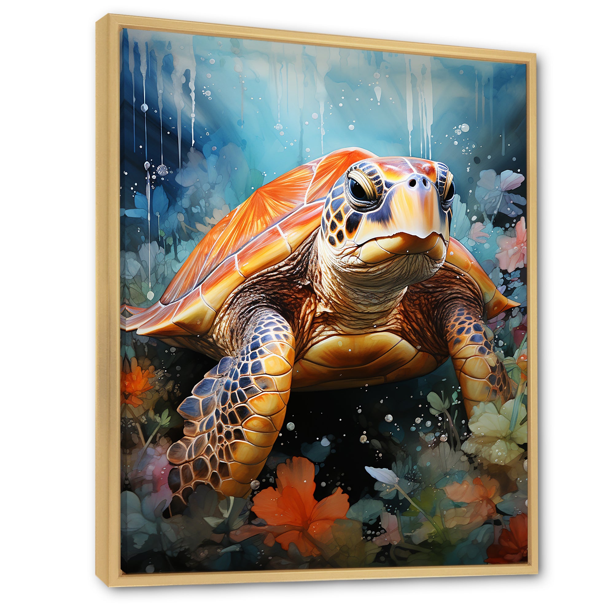 Abstract Representation Of A Turtles Harmony - Turtle Wall Decor