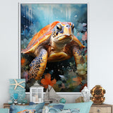 Abstract Representation Of A Turtles Harmony - Turtle Wall Decor
