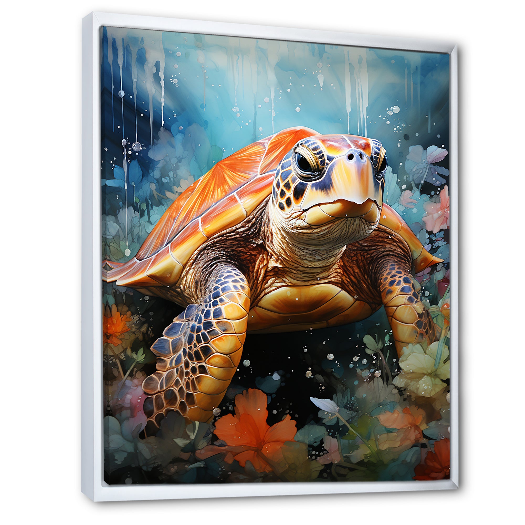 Abstract Representation Of A Turtles Harmony - Turtle Wall Decor