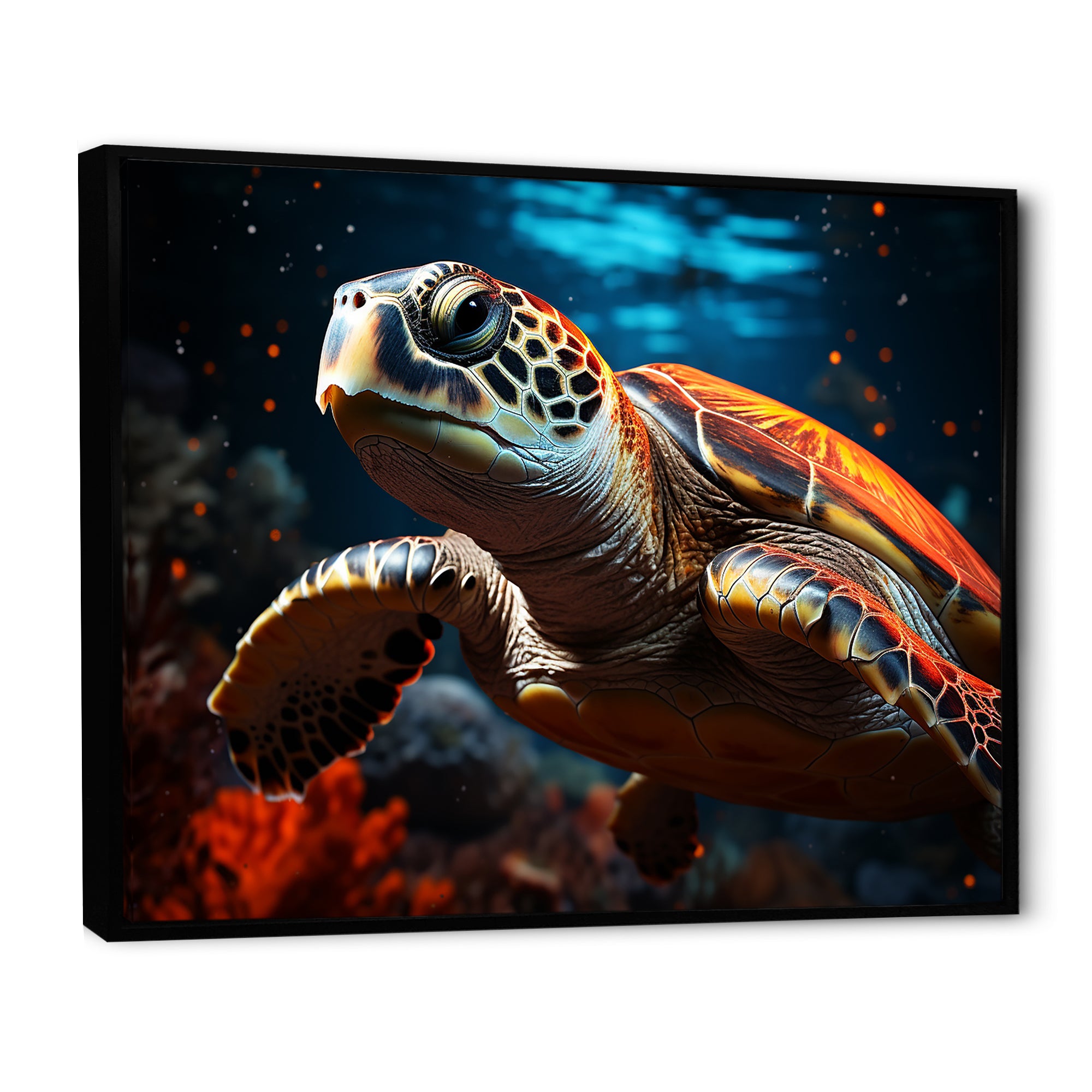 Abstract Representation Of A Turtles Serenity - Turtle Wall Art Prints