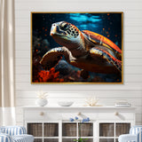 Abstract Representation Of A Turtles Serenity - Turtle Wall Art Prints