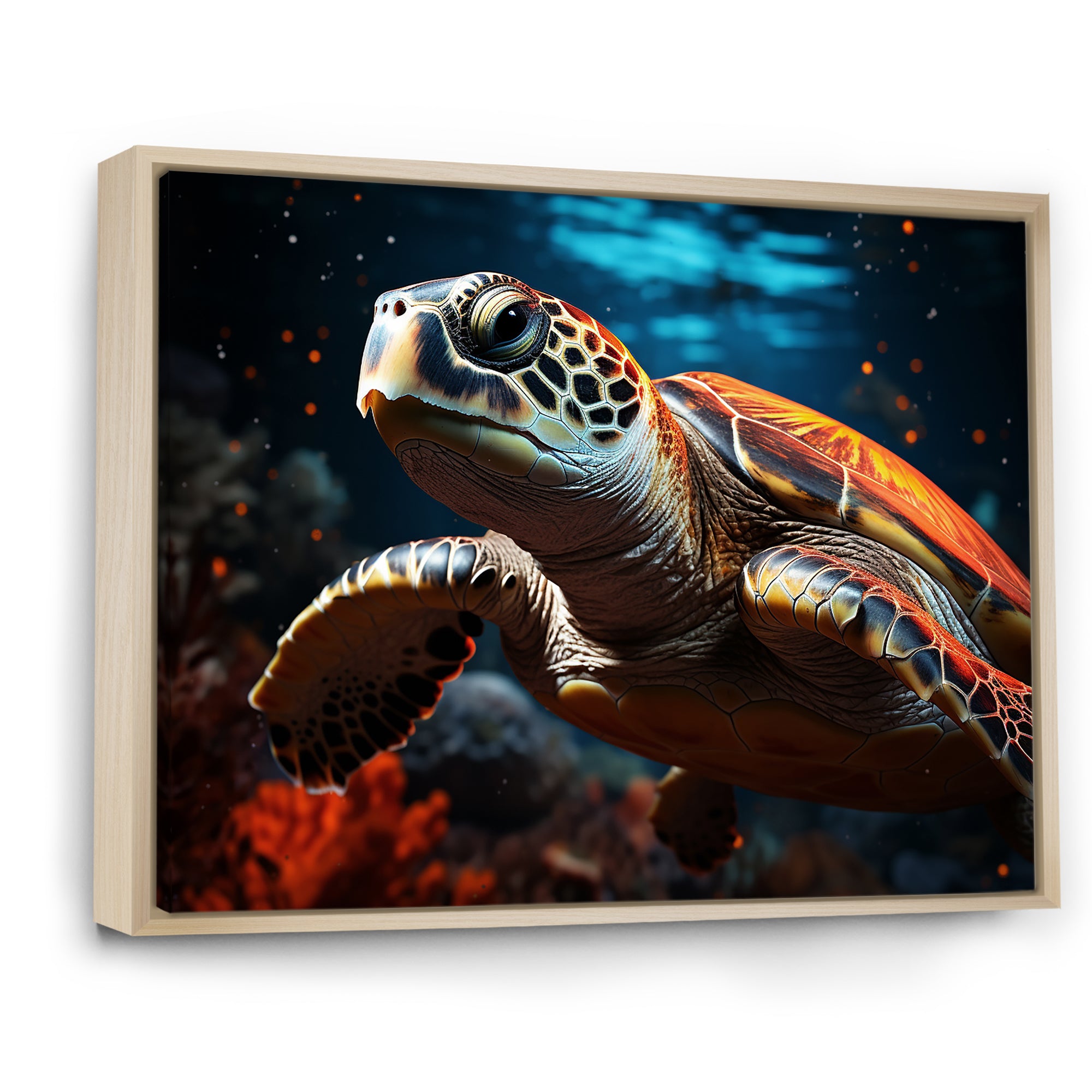 Abstract Representation Of A Turtles Serenity - Turtle Wall Art Prints