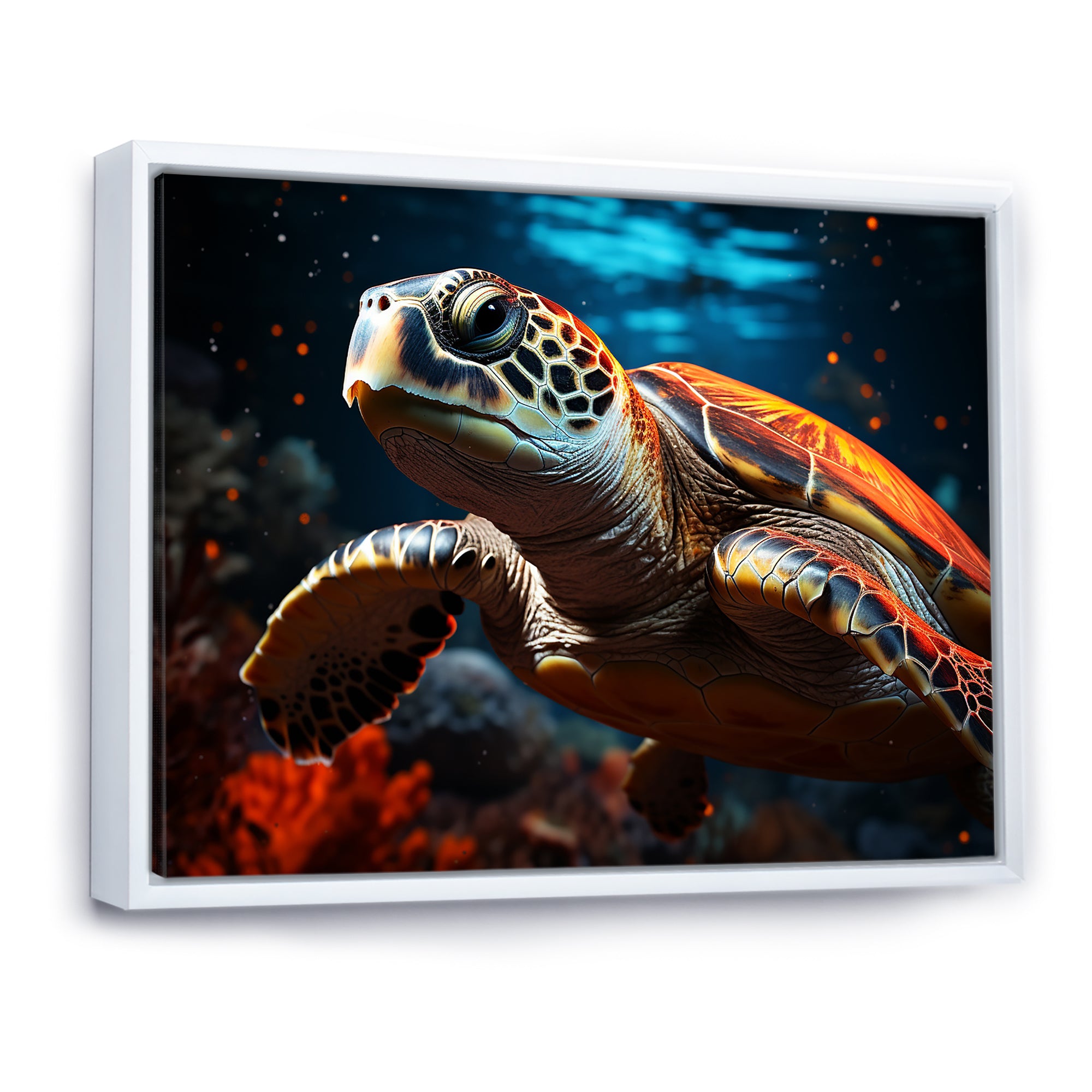 Abstract Representation Of A Turtles Serenity - Turtle Wall Art Prints