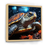 Abstract Swim - Turtle Home Decor Art