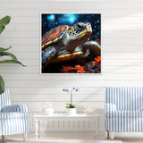 Abstract Swim - Turtle Home Decor Art