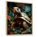 Cubist Reptile - Turtle Canvas Wall Art