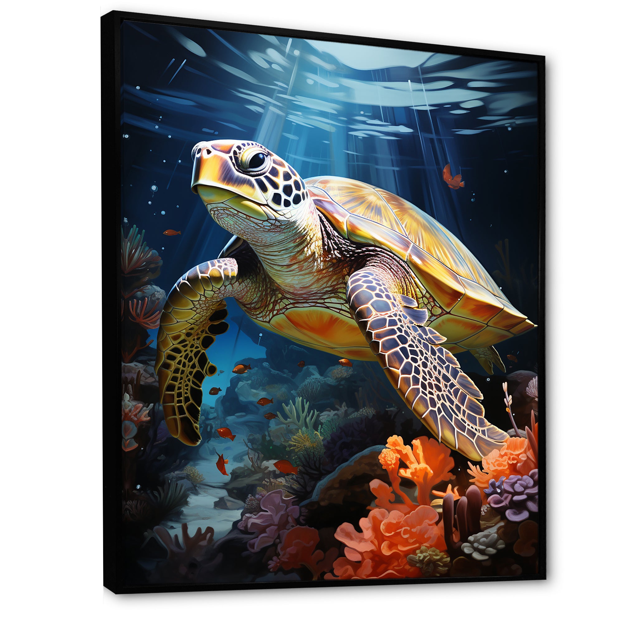 Dreamy Marine Encounter - Turtle Wall Decor