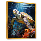 Dreamy Marine Encounter - Turtle Wall Decor