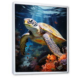 Dreamy Marine Encounter - Turtle Wall Decor