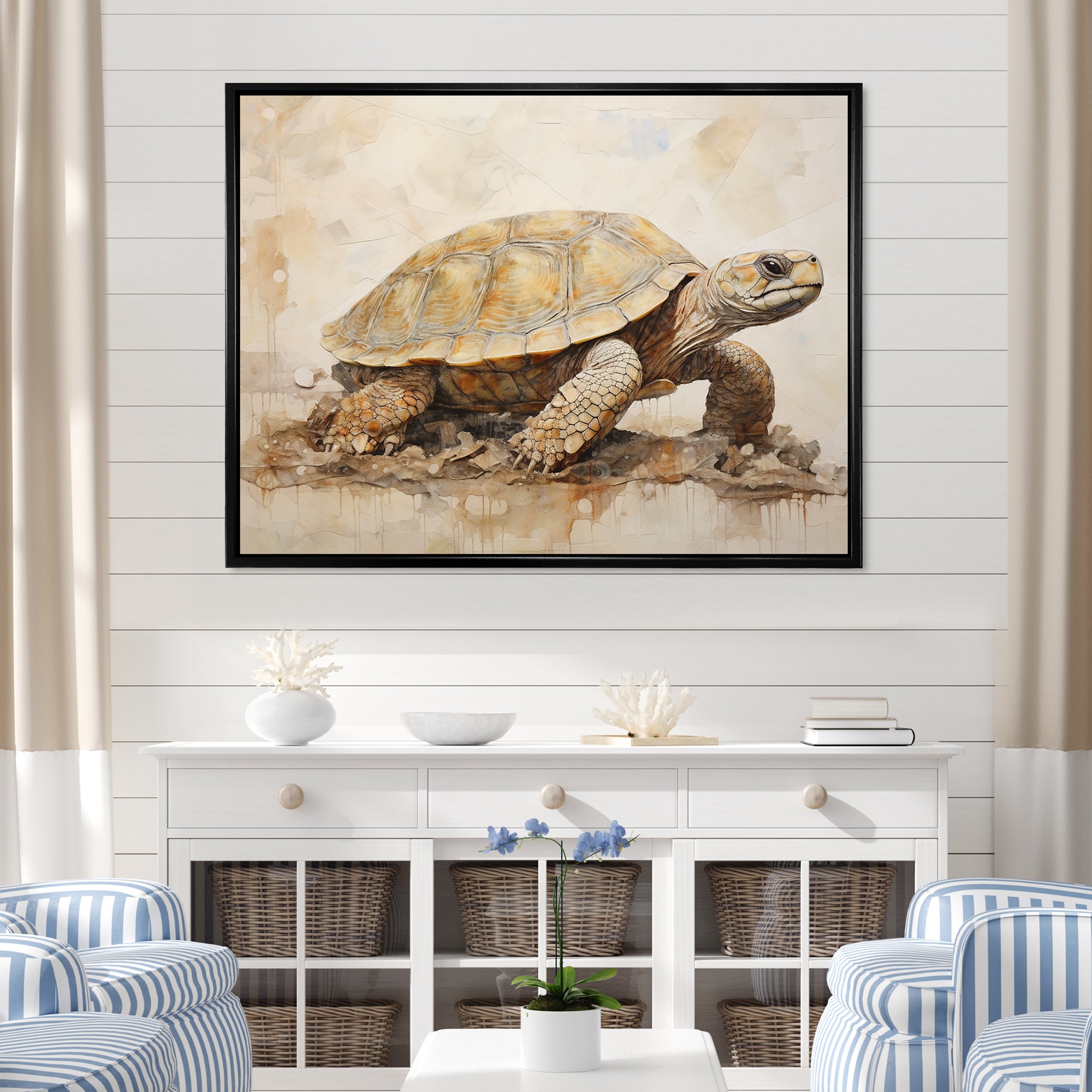 Minimalism Turtle Adventure - Turtle Wall Decor