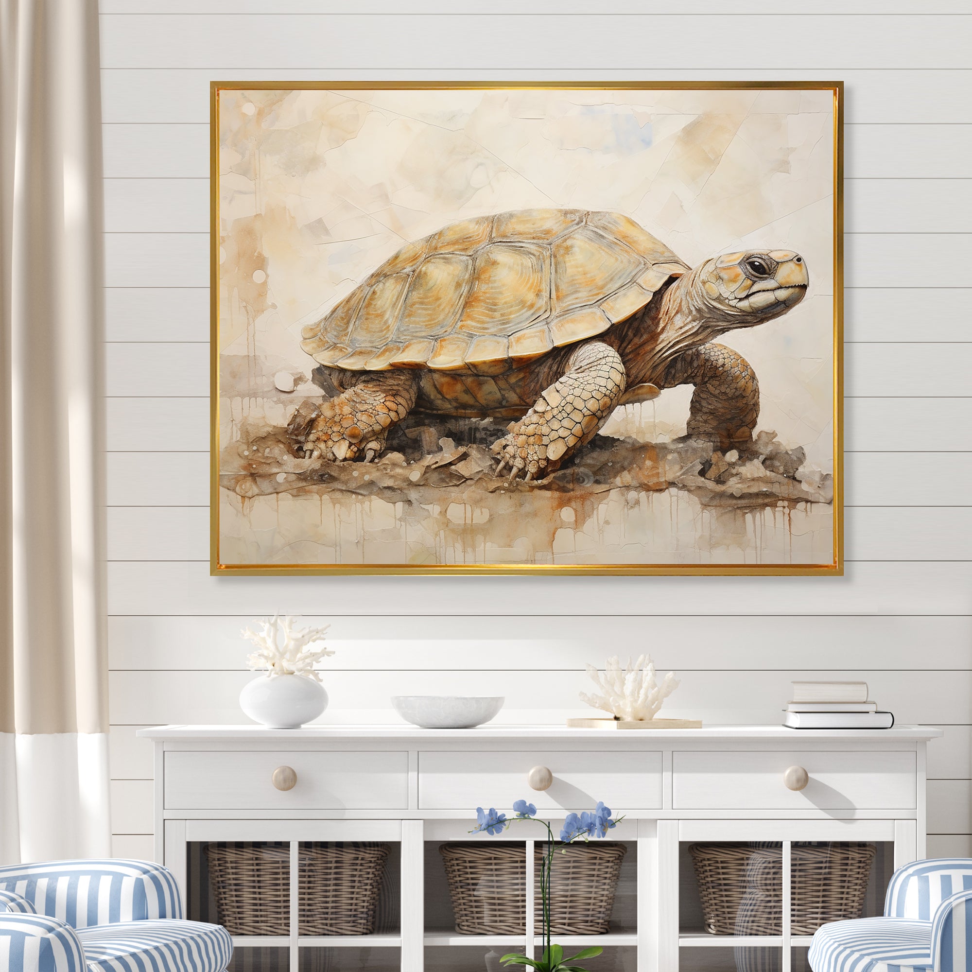 Minimalism Turtle Adventure - Turtle Wall Decor