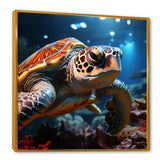 Realistic Portrayal Of A Turtle - Turtle Canvas Wall Art