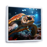 Realistic Portrayal Of A Turtle - Turtle Canvas Wall Art