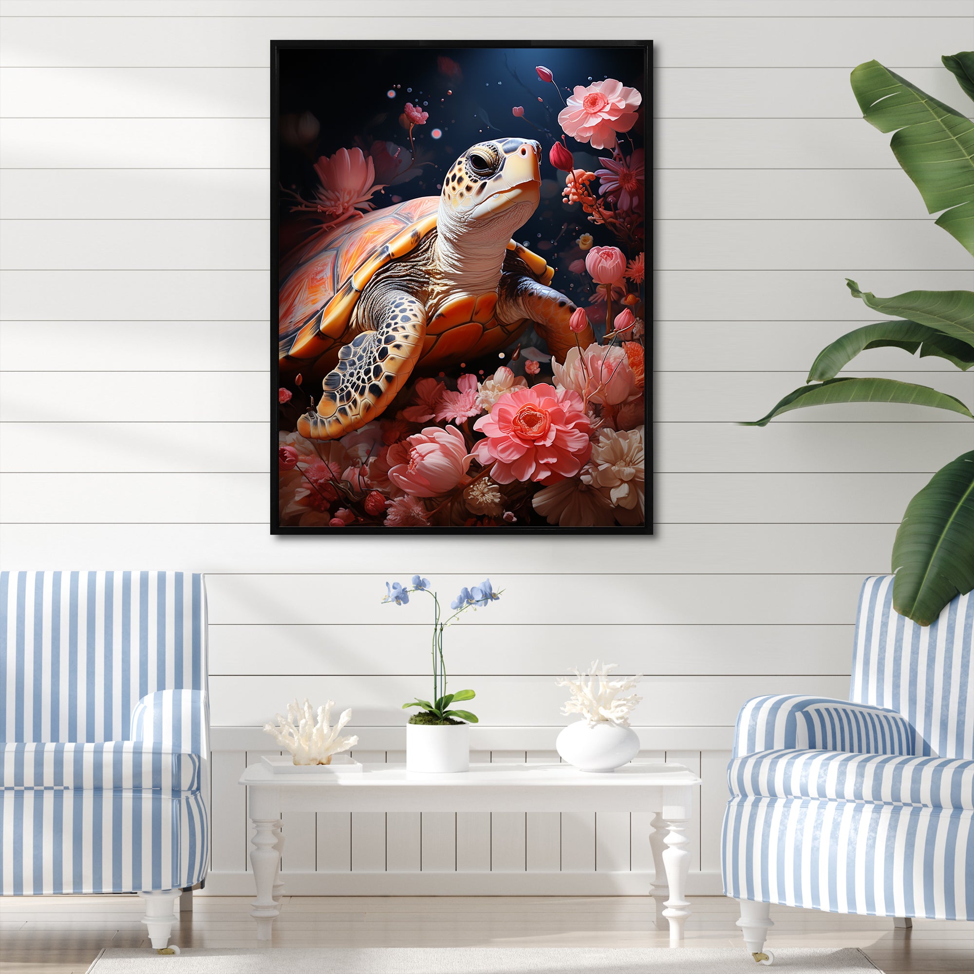 Romantic Solitude Turtle - Turtle Wall Decor