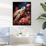 Romantic Solitude Turtle - Turtle Wall Decor