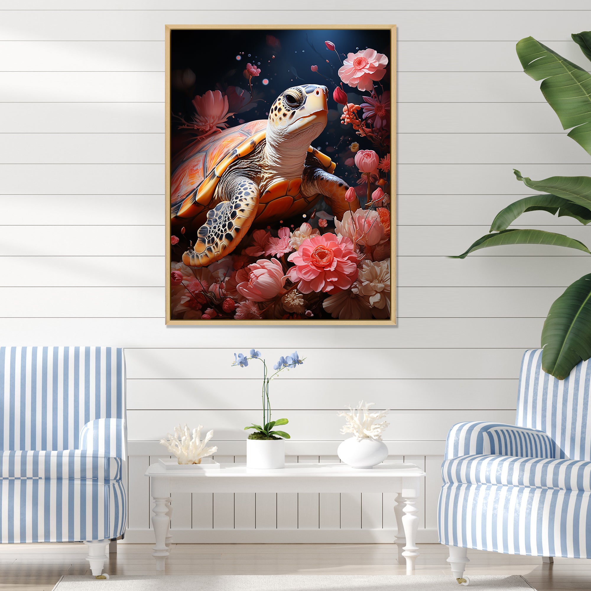 Romantic Solitude Turtle - Turtle Wall Decor