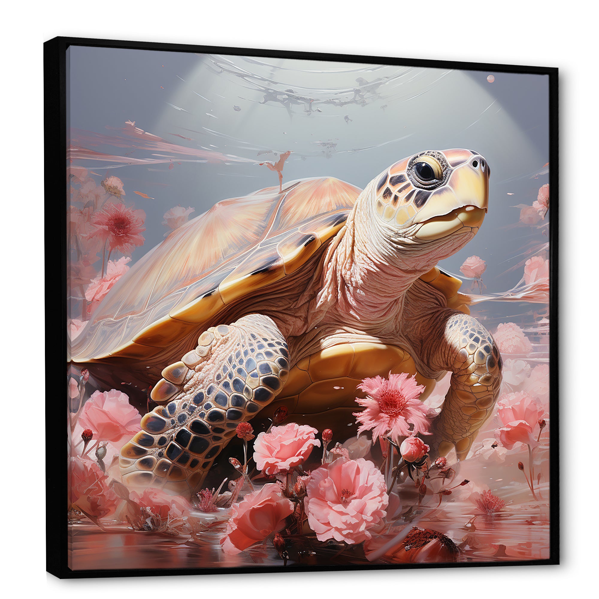 Romanticism Turtle - Turtle Wall Art Prints