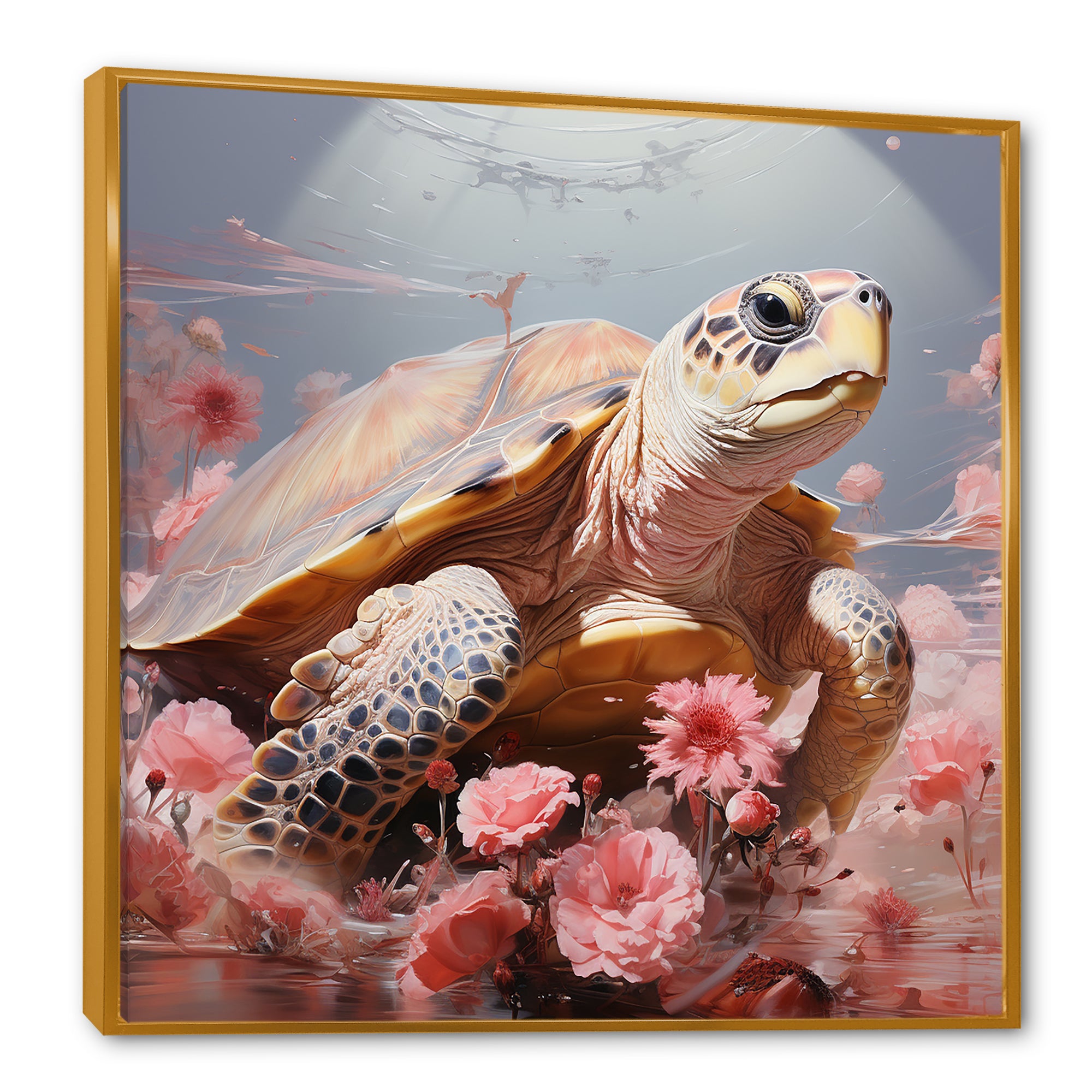Romanticism Turtle - Turtle Wall Art Prints