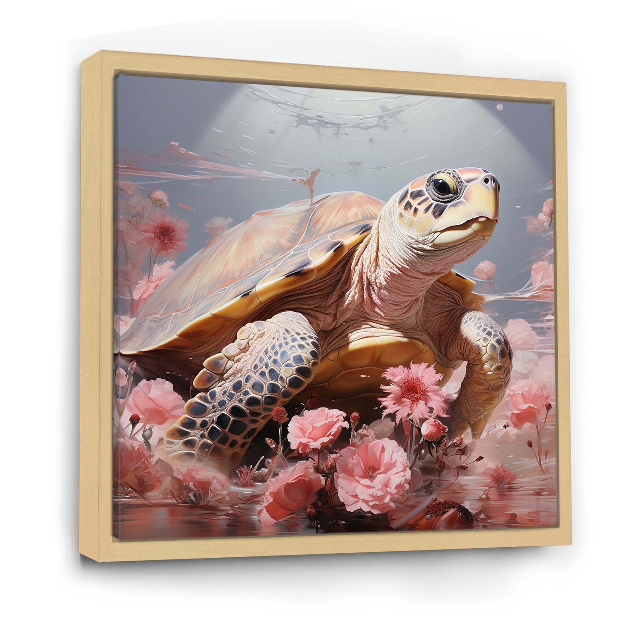 Romanticism Turtle - Turtle Wall Art Prints