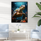 Whimsical Ocean Explorer - Turtle Wall Decor
