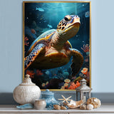 Whimsical Ocean Explorer - Turtle Wall Decor