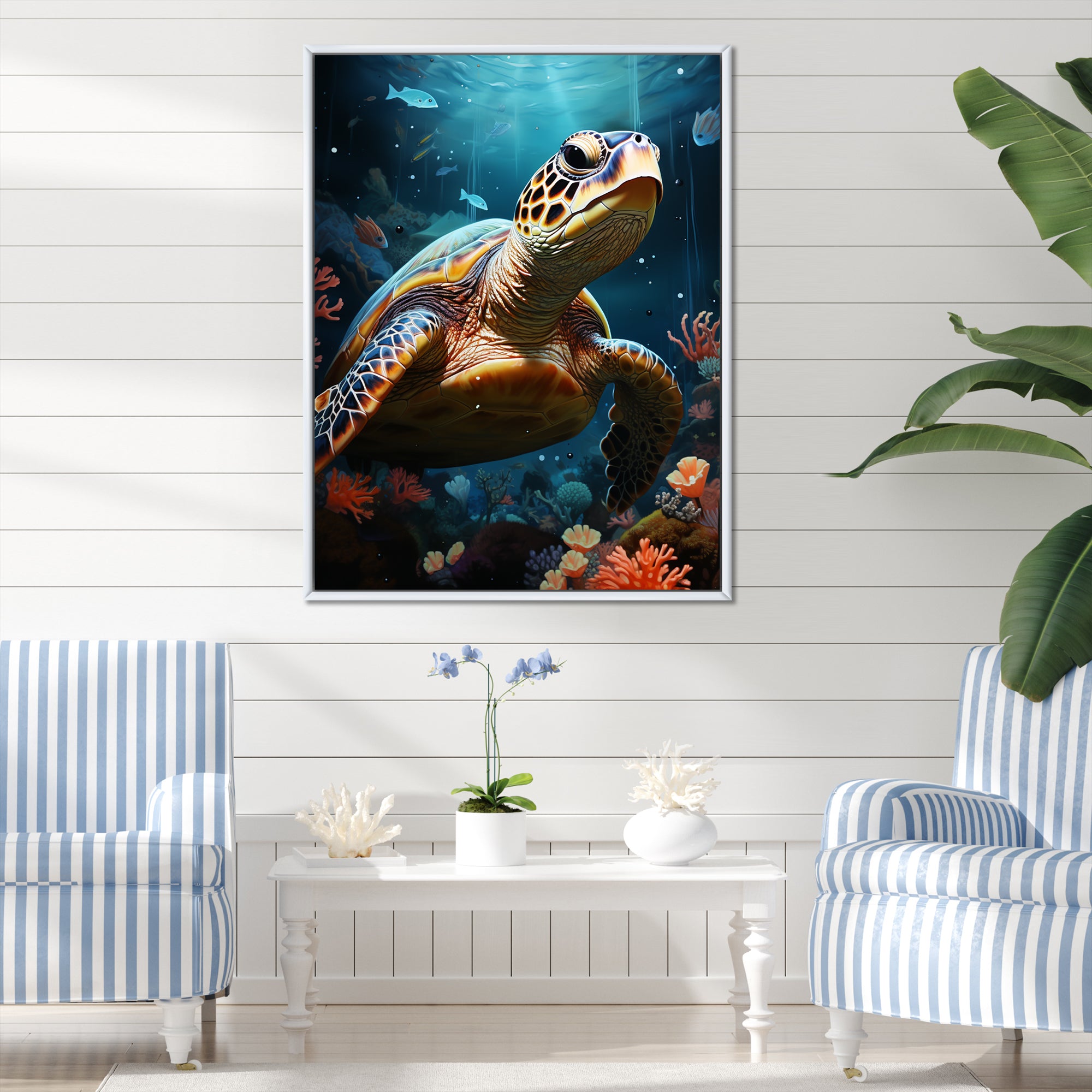 Whimsical Ocean Explorer - Turtle Wall Decor
